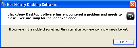 Blacberrysoftwareencounteredproblem.png